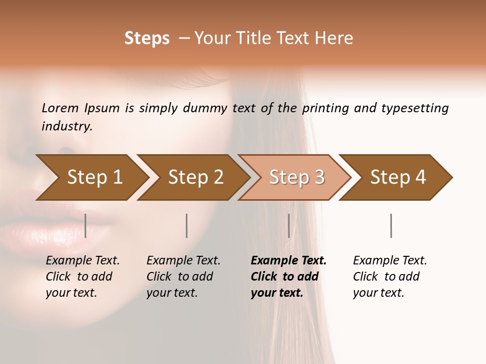 Natural Hairstyle Ginger PowerPoint Template