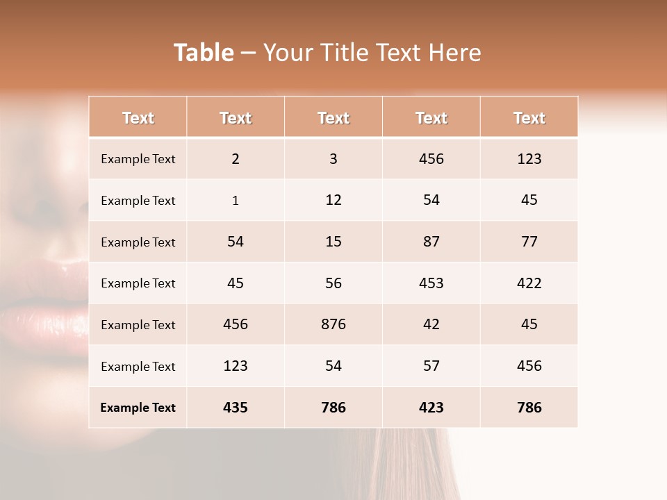 Natural Hairstyle Ginger PowerPoint Template