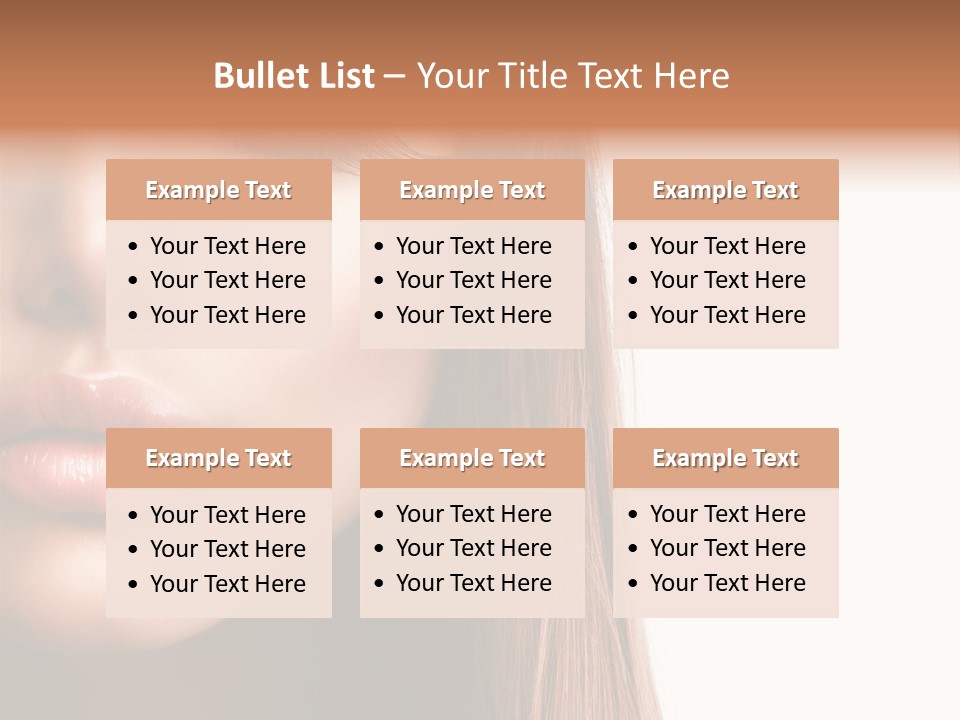 Natural Hairstyle Ginger PowerPoint Template