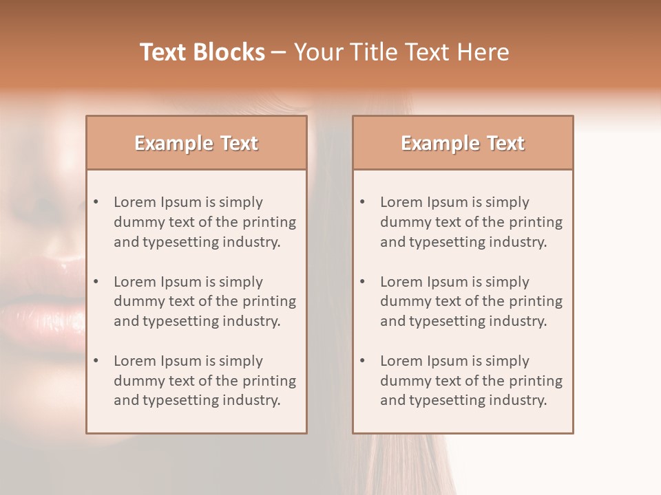 Natural Hairstyle Ginger PowerPoint Template