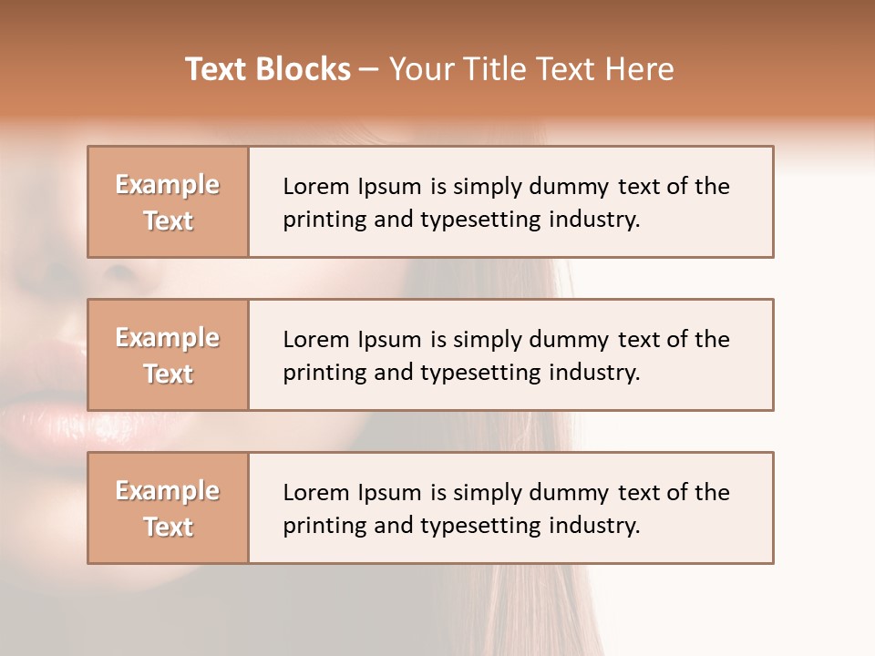 Natural Hairstyle Ginger PowerPoint Template