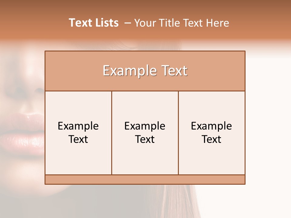 Natural Hairstyle Ginger PowerPoint Template