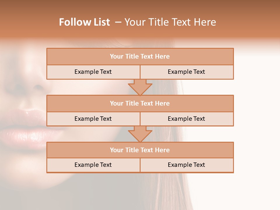 Natural Hairstyle Ginger PowerPoint Template