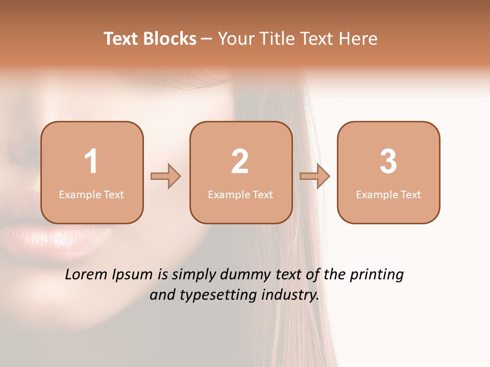 Natural Hairstyle Ginger PowerPoint Template