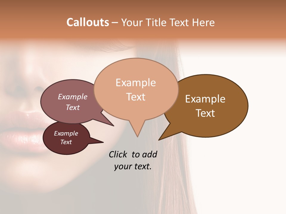 Natural Hairstyle Ginger PowerPoint Template