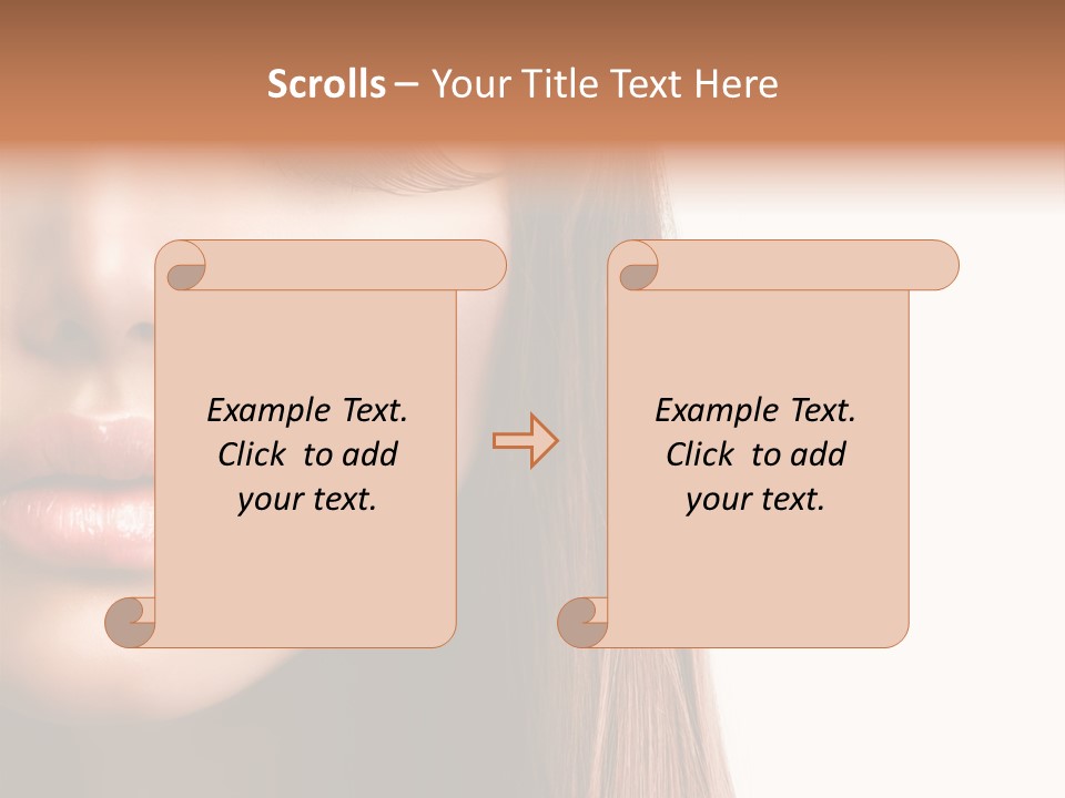 Natural Hairstyle Ginger PowerPoint Template
