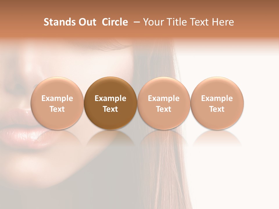 Natural Hairstyle Ginger PowerPoint Template