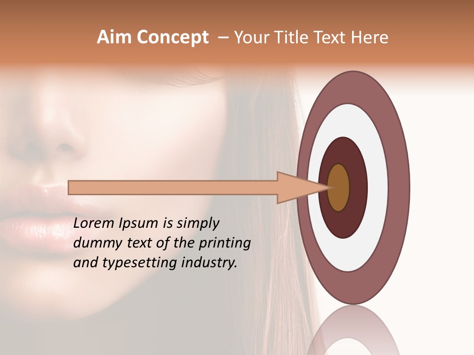 Natural Hairstyle Ginger PowerPoint Template