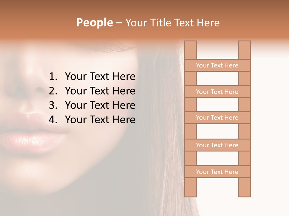 Natural Hairstyle Ginger PowerPoint Template