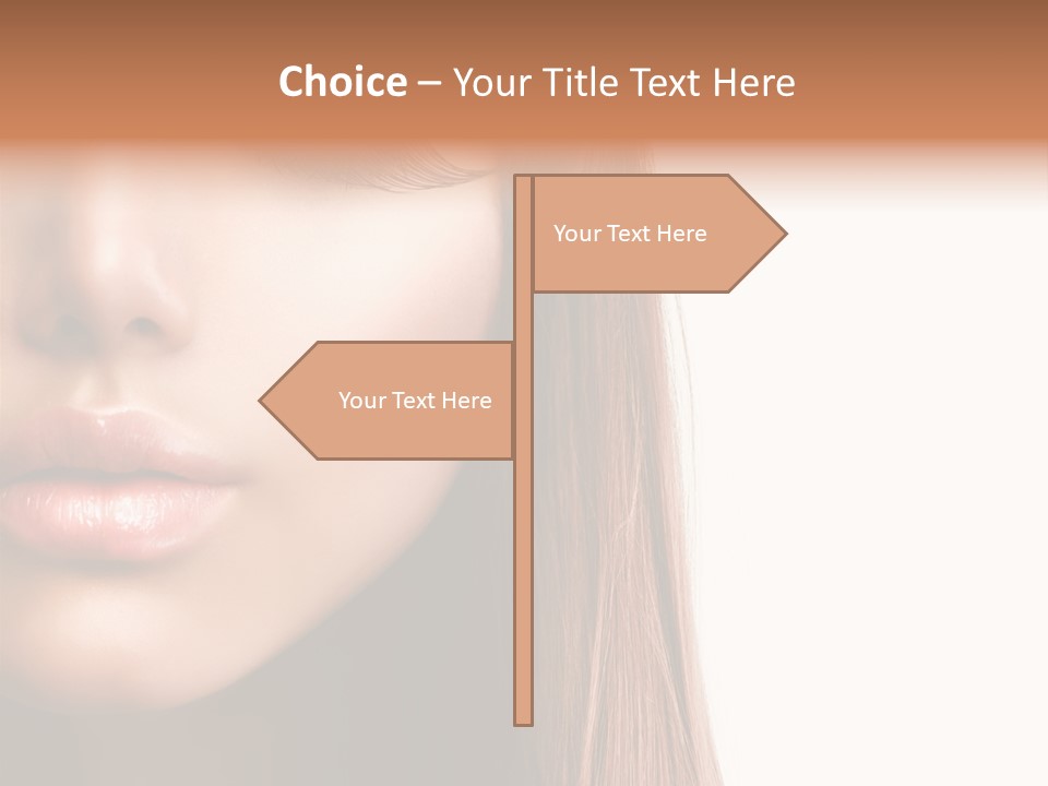 Natural Hairstyle Ginger PowerPoint Template