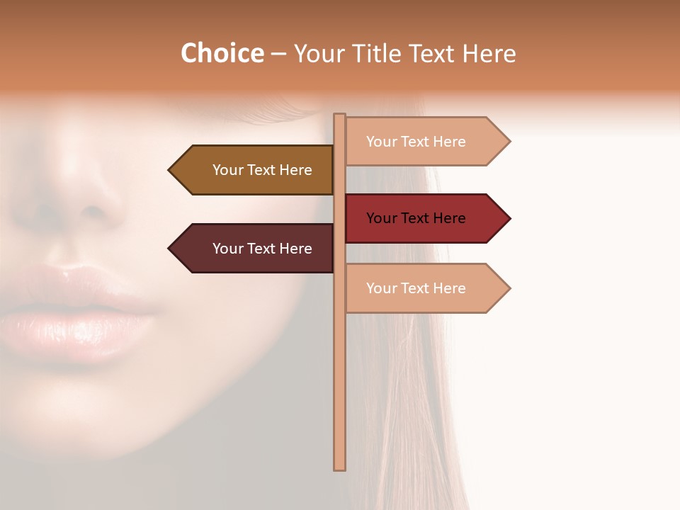 Natural Hairstyle Ginger PowerPoint Template