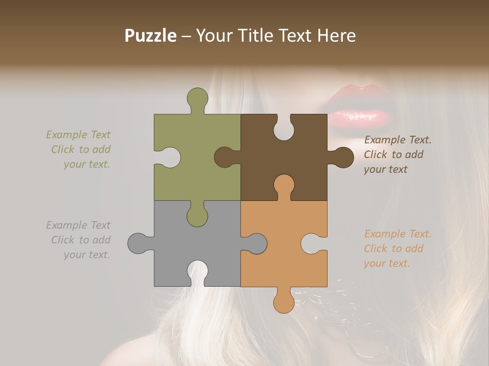 Lipgloss Face Health PowerPoint Template