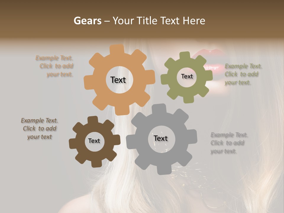 Lipgloss Face Health PowerPoint Template