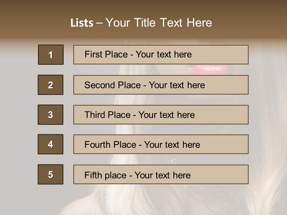 Lipgloss Face Health PowerPoint Template