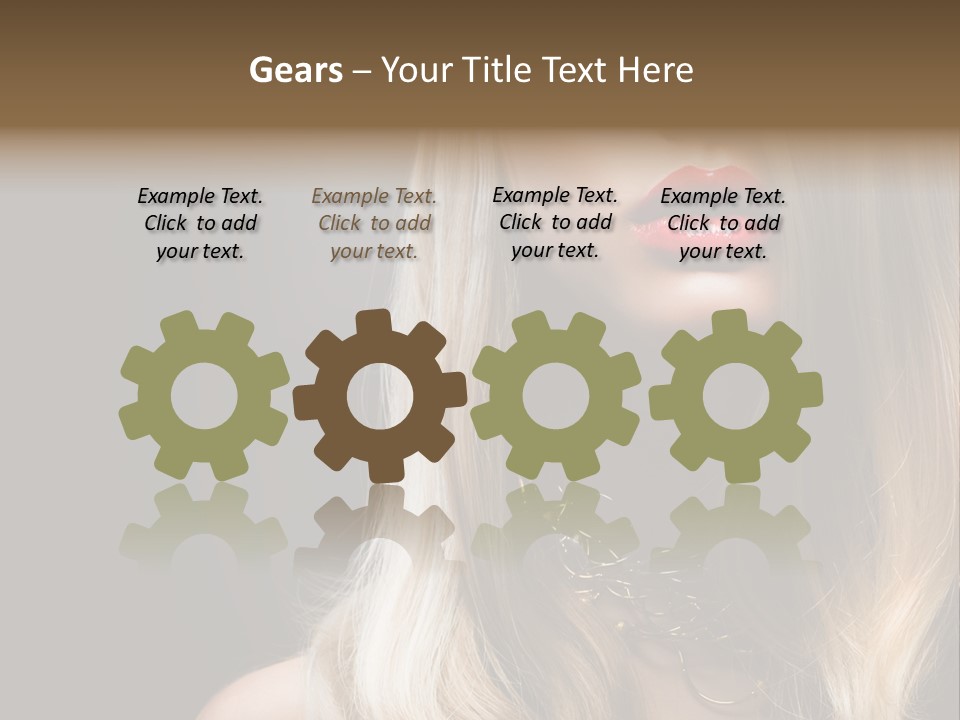 Lipgloss Face Health PowerPoint Template