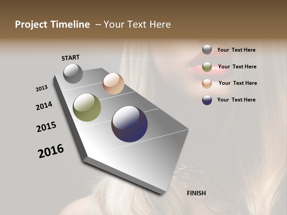 Lipgloss Face Health PowerPoint Template
