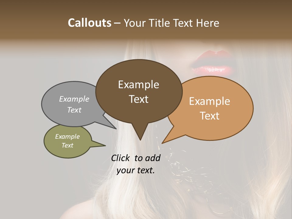 Lipgloss Face Health PowerPoint Template