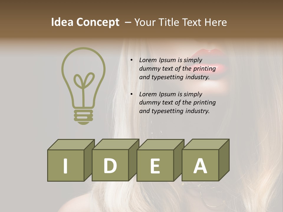 Lipgloss Face Health PowerPoint Template