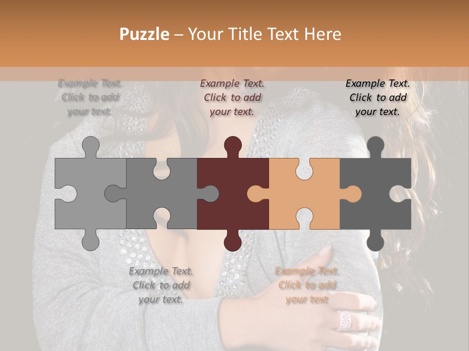 Fashion Look Decollete PowerPoint Template