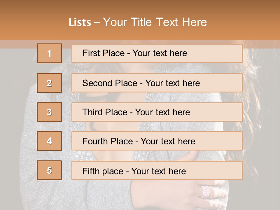 Fashion Look Decollete PowerPoint Template