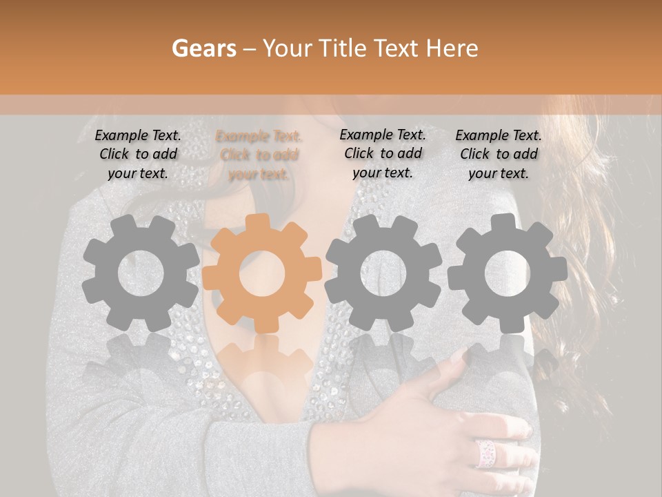 Fashion Look Decollete PowerPoint Template