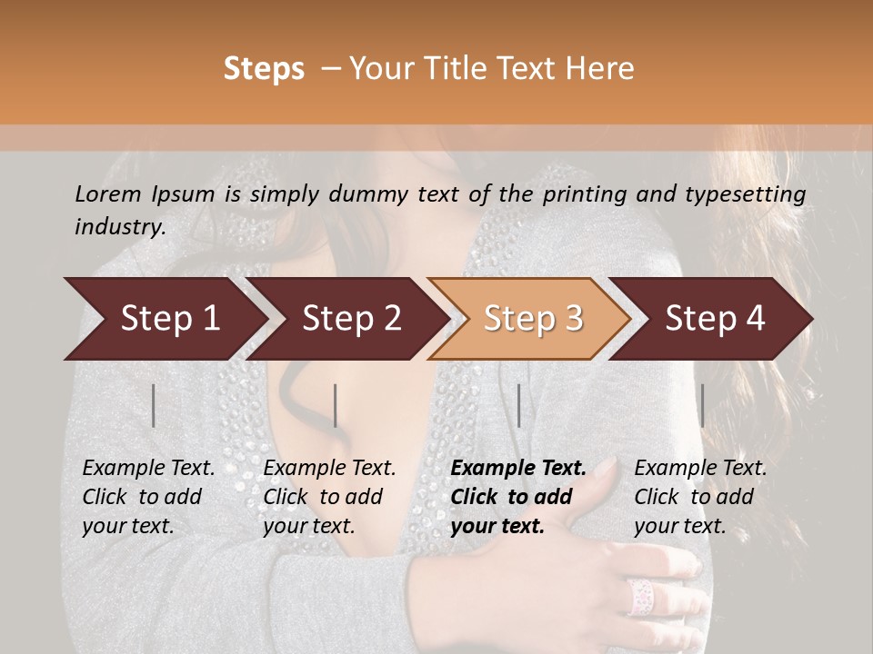 Fashion Look Decollete PowerPoint Template