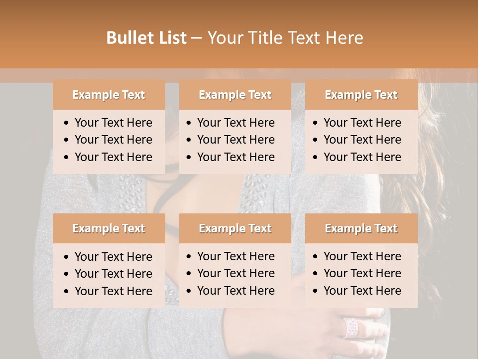 Fashion Look Decollete PowerPoint Template
