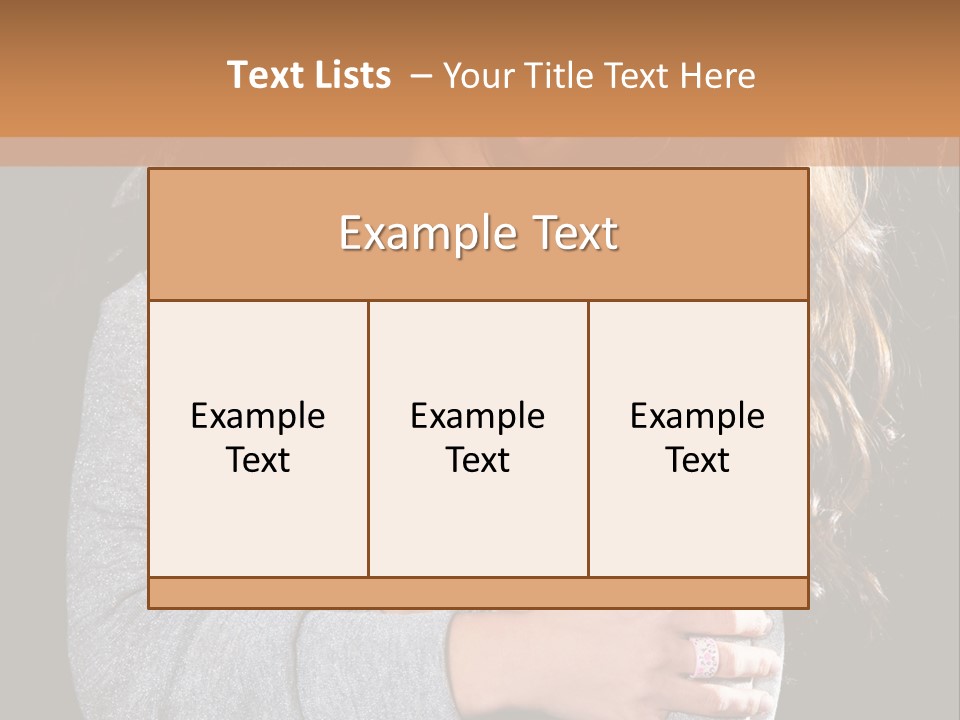 Fashion Look Decollete PowerPoint Template