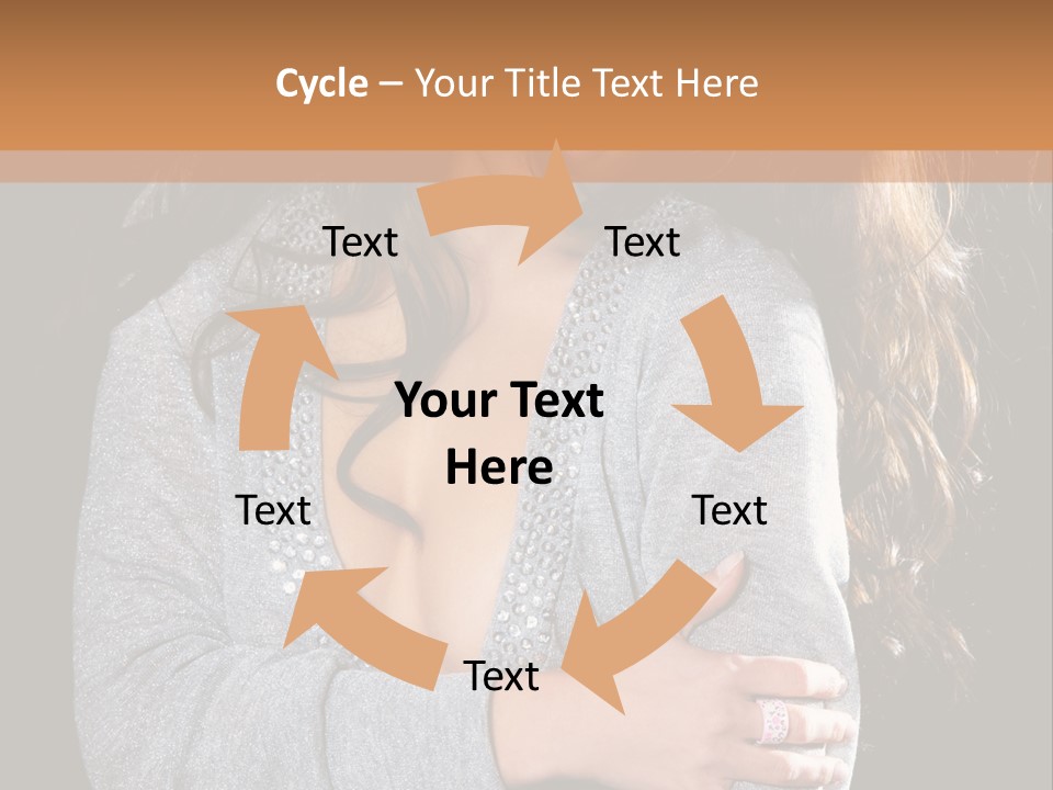 Fashion Look Decollete PowerPoint Template