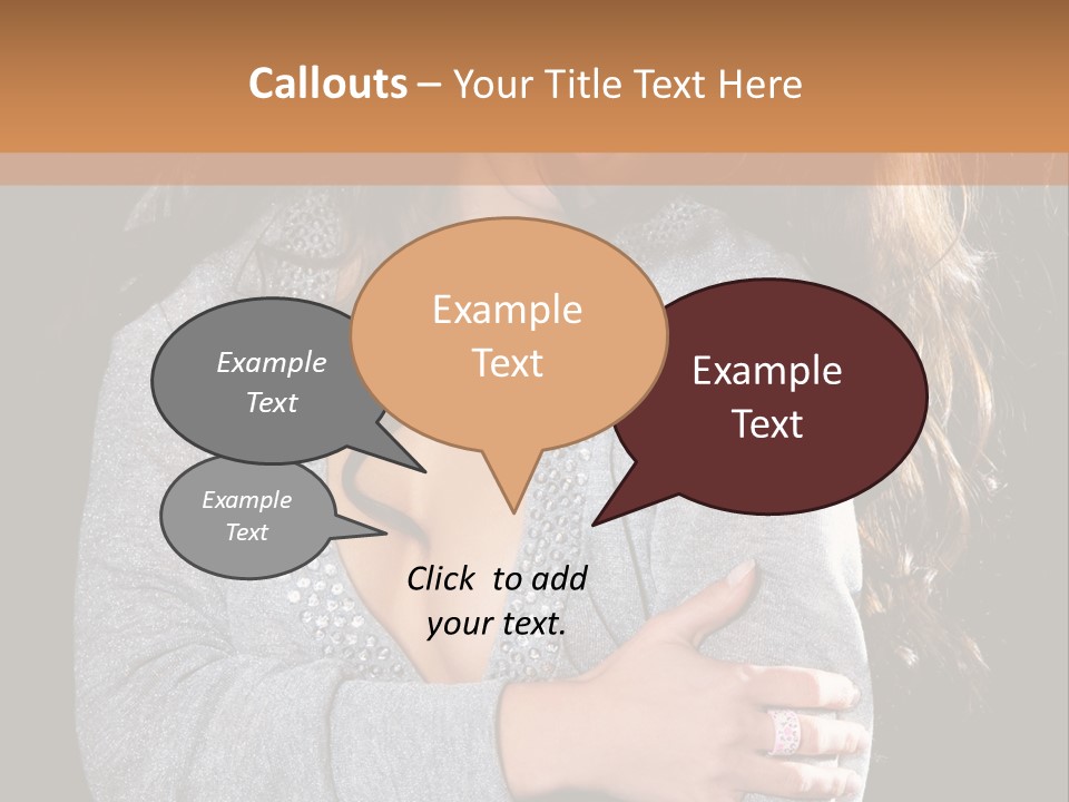 Fashion Look Decollete PowerPoint Template