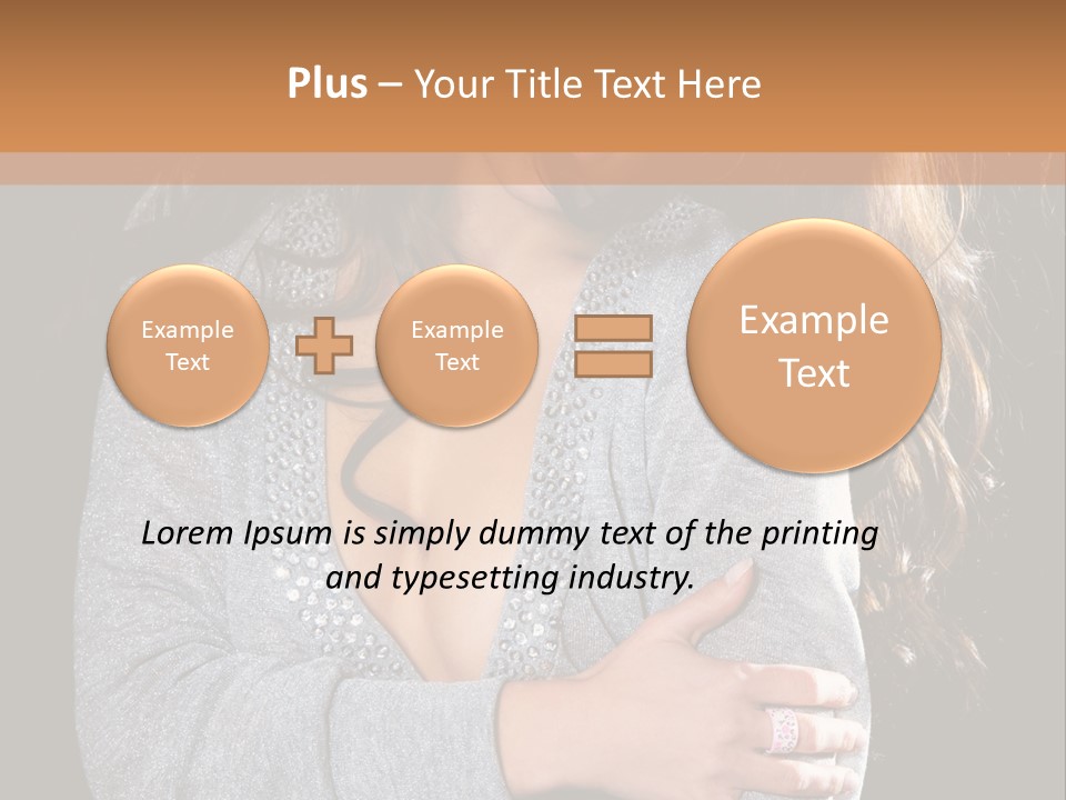 Fashion Look Decollete PowerPoint Template