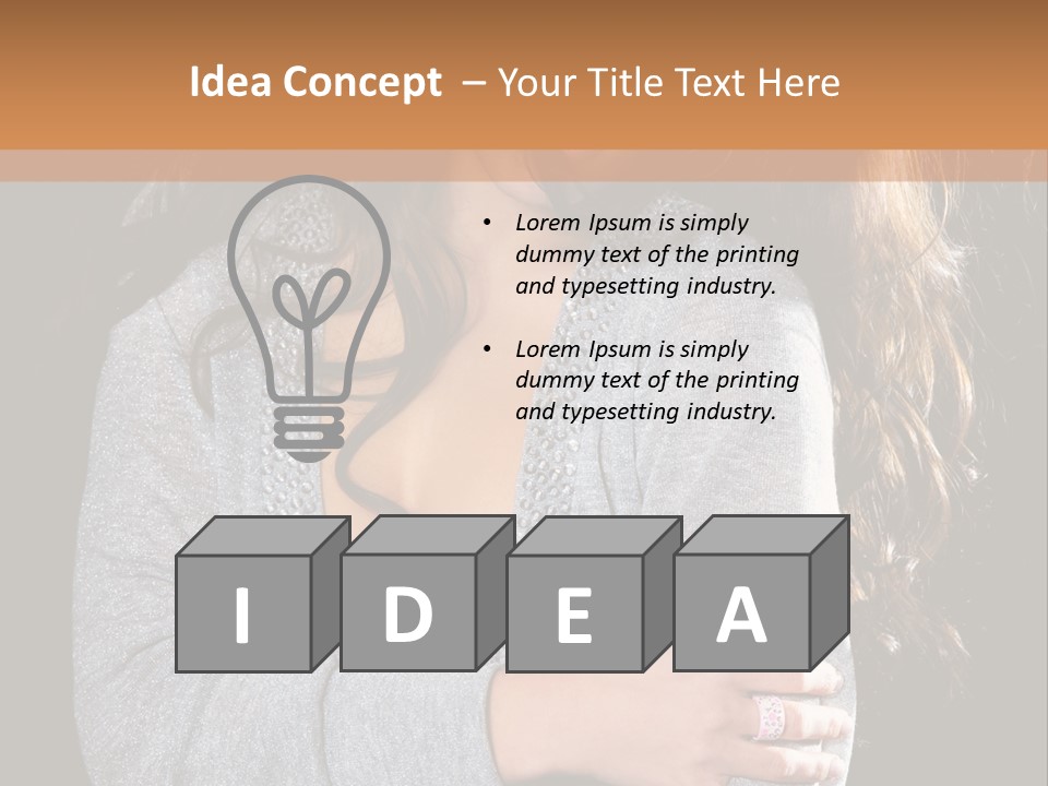 Fashion Look Decollete PowerPoint Template