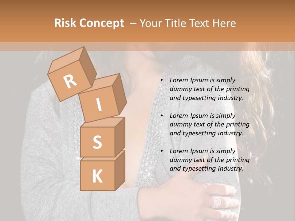 Fashion Look Decollete PowerPoint Template