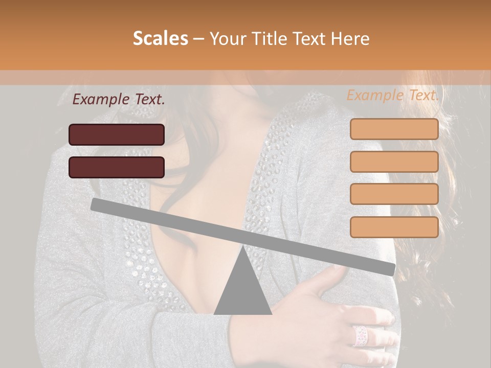 Fashion Look Decollete PowerPoint Template