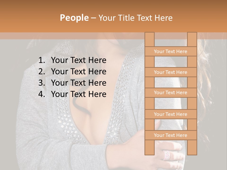 Fashion Look Decollete PowerPoint Template