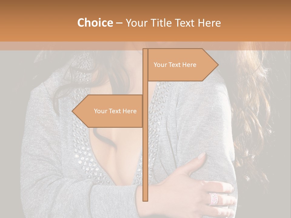 Fashion Look Decollete PowerPoint Template