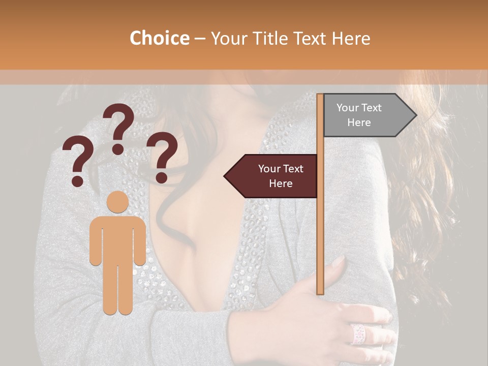 Fashion Look Decollete PowerPoint Template