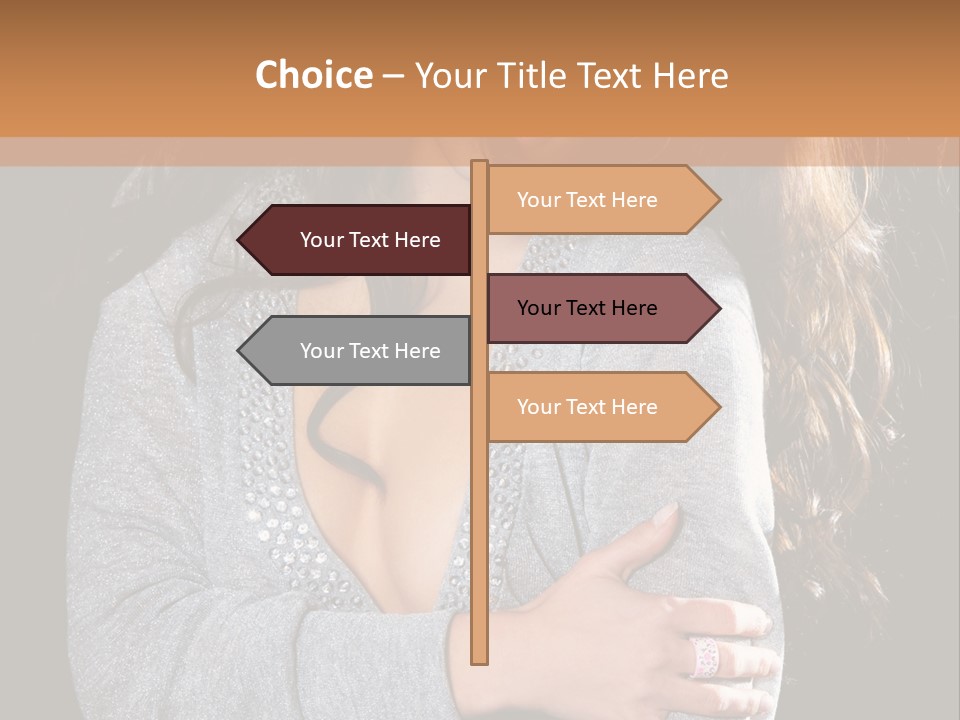 Fashion Look Decollete PowerPoint Template