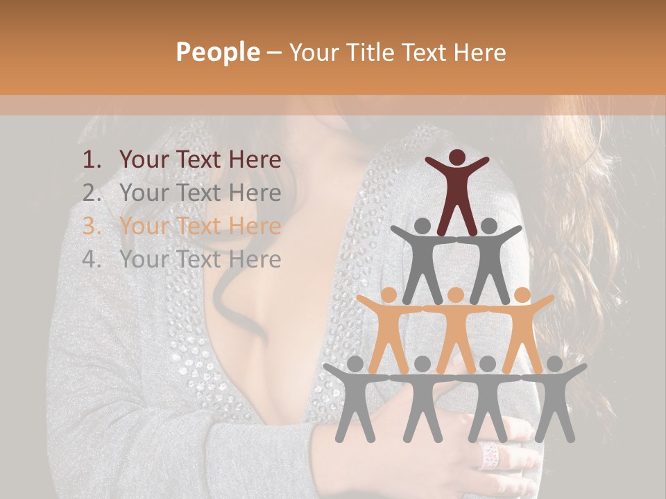 Fashion Look Decollete PowerPoint Template