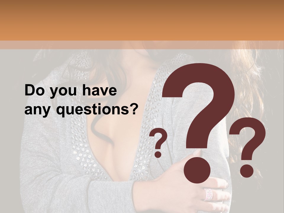 Fashion Look Decollete PowerPoint Template