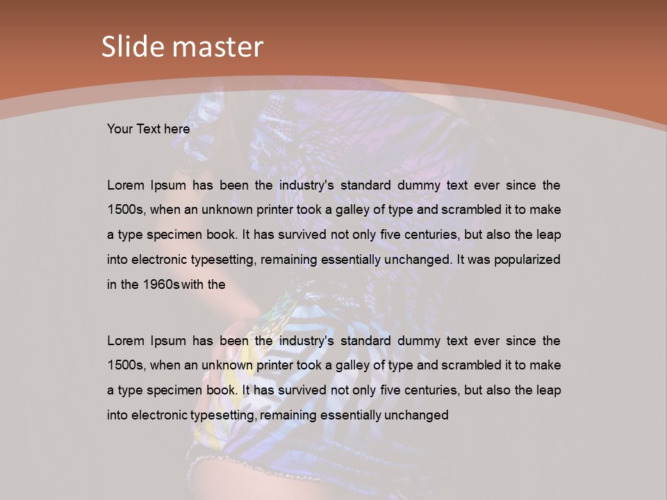 Sunglasses Hair Modern PowerPoint Template