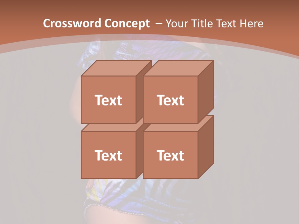 Sunglasses Hair Modern PowerPoint Template