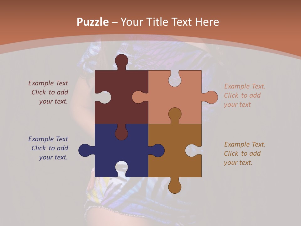 Sunglasses Hair Modern PowerPoint Template