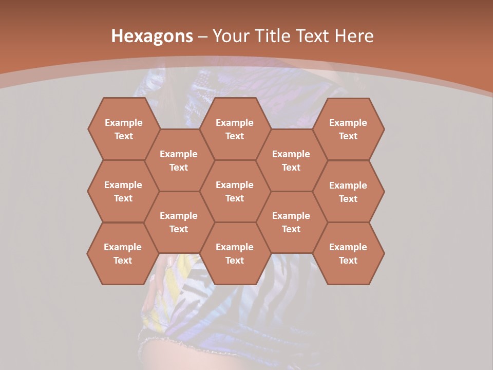 Sunglasses Hair Modern PowerPoint Template