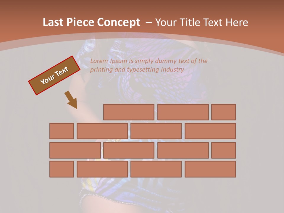 Sunglasses Hair Modern PowerPoint Template