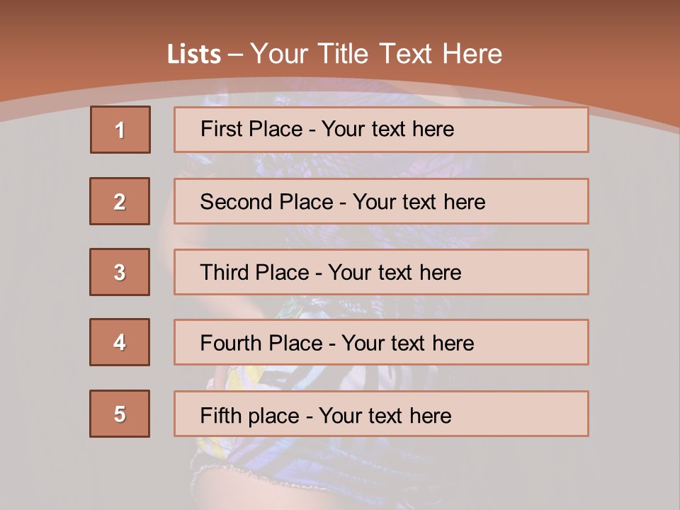 Sunglasses Hair Modern PowerPoint Template