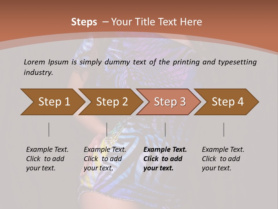 Sunglasses Hair Modern PowerPoint Template
