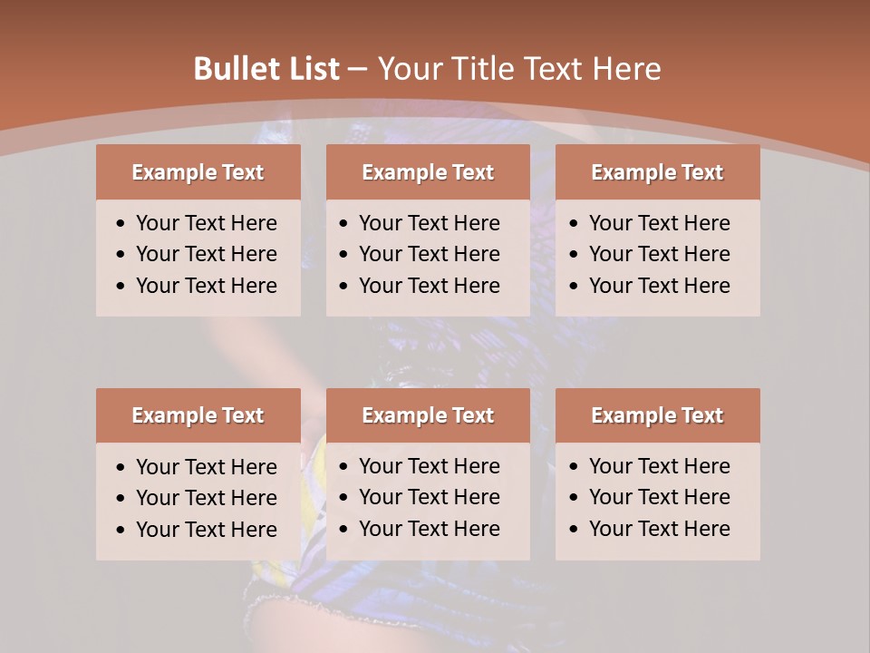 Sunglasses Hair Modern PowerPoint Template