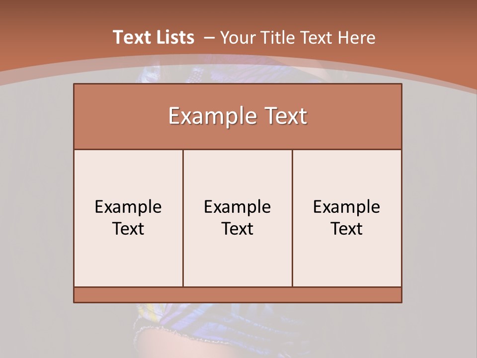 Sunglasses Hair Modern PowerPoint Template