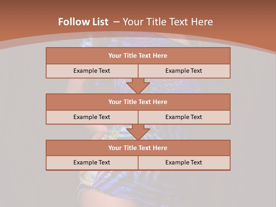 Sunglasses Hair Modern PowerPoint Template